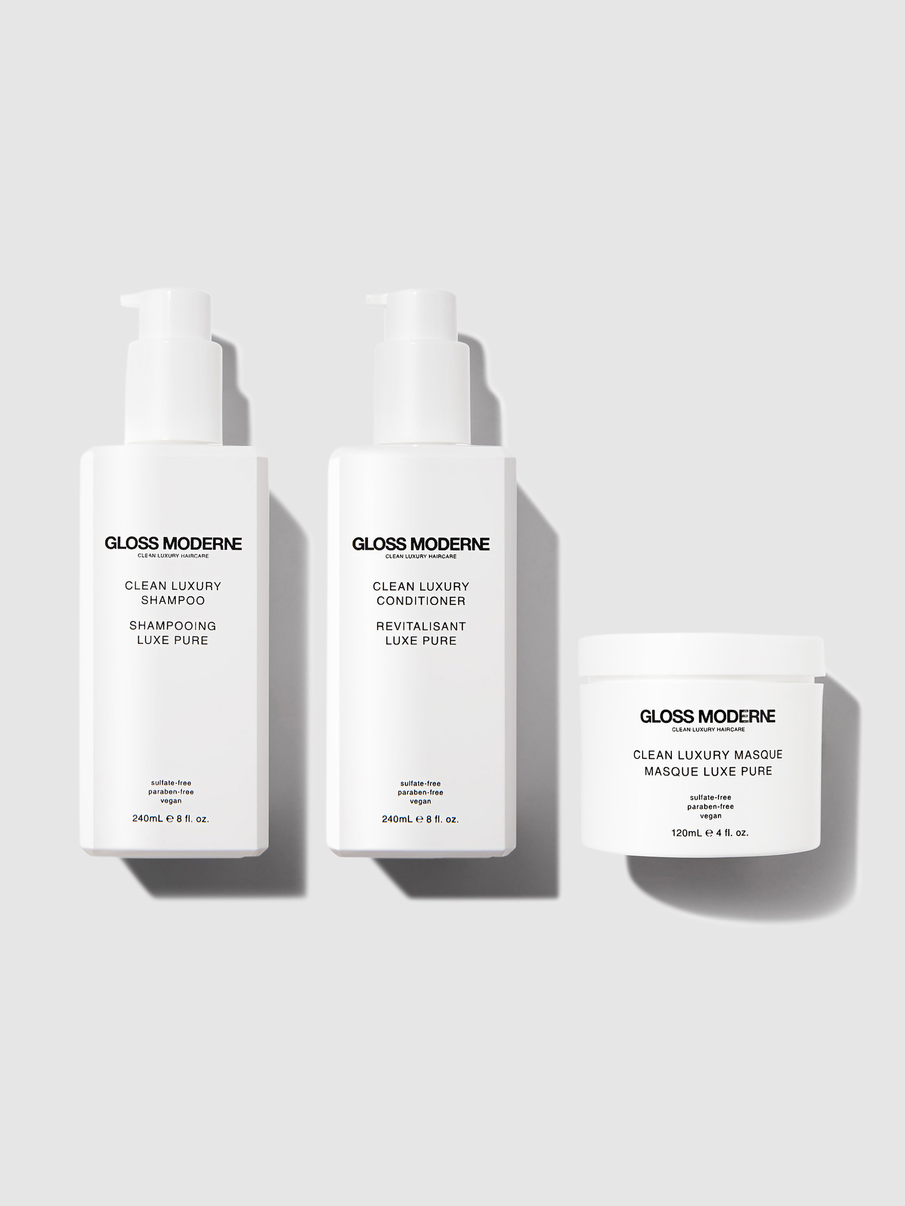 GLOSS MODERNE GLOSS MODERNE CLEAN LUXURY HAIRCARE COLLECTION
