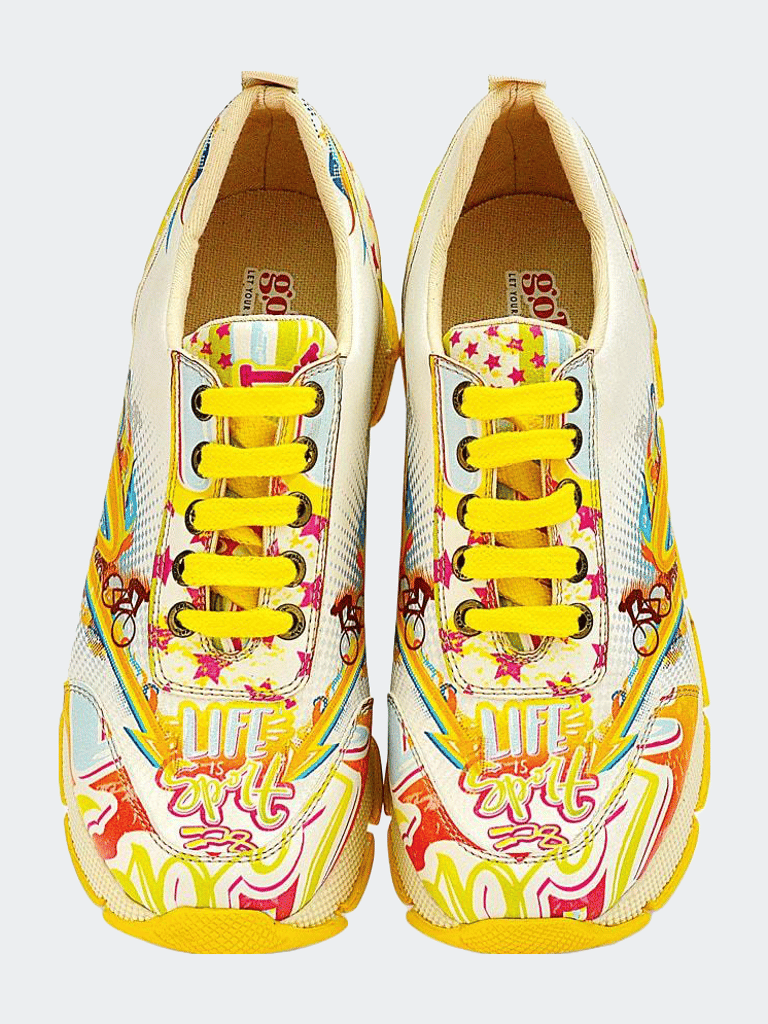Come On Jump Sneakers Shoes SPS101 - Printed Multi Color