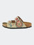 Cream & Red Italy Two-Strap Buckle Sandal CAL202