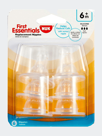 Graco Nuk First Essential Silicone Nipples, 6-Pack product