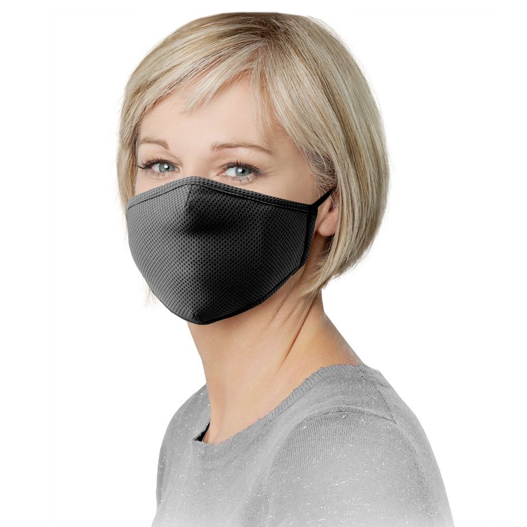 Adult Non-Medical Mask With Filter - 12 Mask - Charcoal