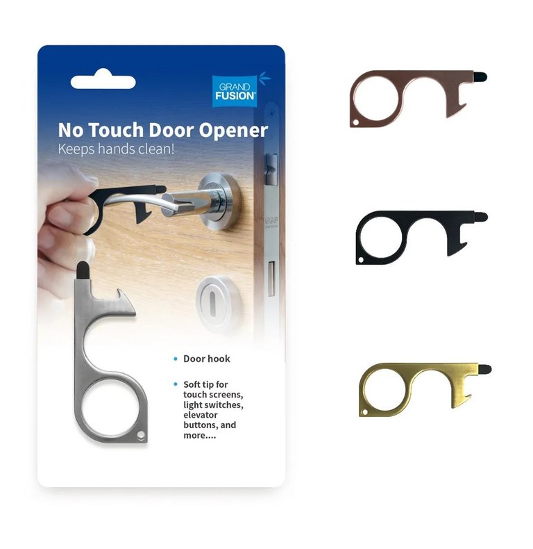 No Touch Door Opener 2 Pack - Silver