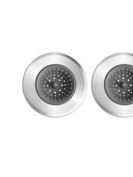 Sink Strainer, Stainless Steel & Silicone, 2 Pack