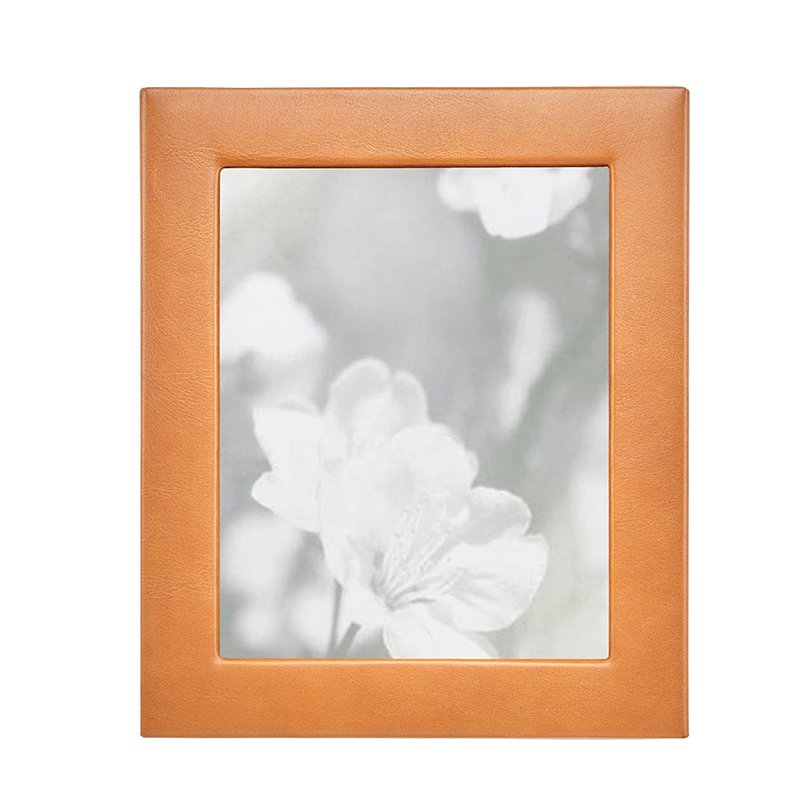 Graphic Image 8" X 10" Leather Studio Frame In Brown