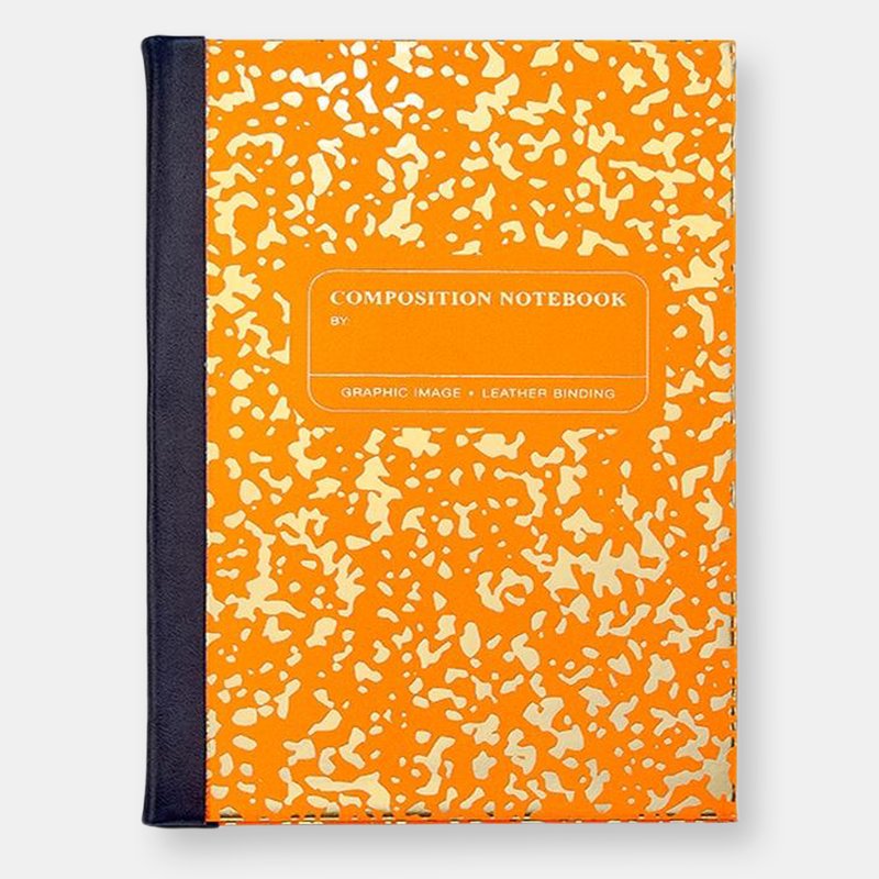 Graphic Image Composition Notebook In Orange