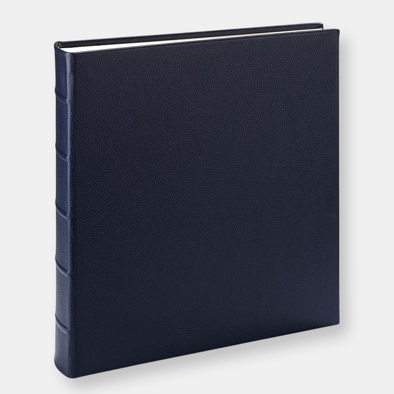 Graphic Image Large Leather Bound Album In Blue