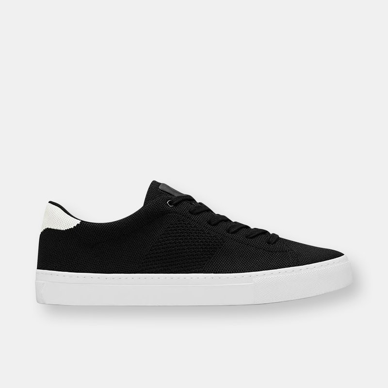 Greats The Royale Knit Sneaker In Black/white