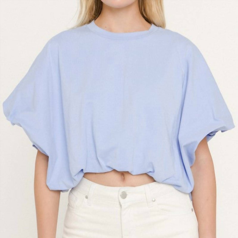 Grey Lab Balloon Silhouette Top In Blue