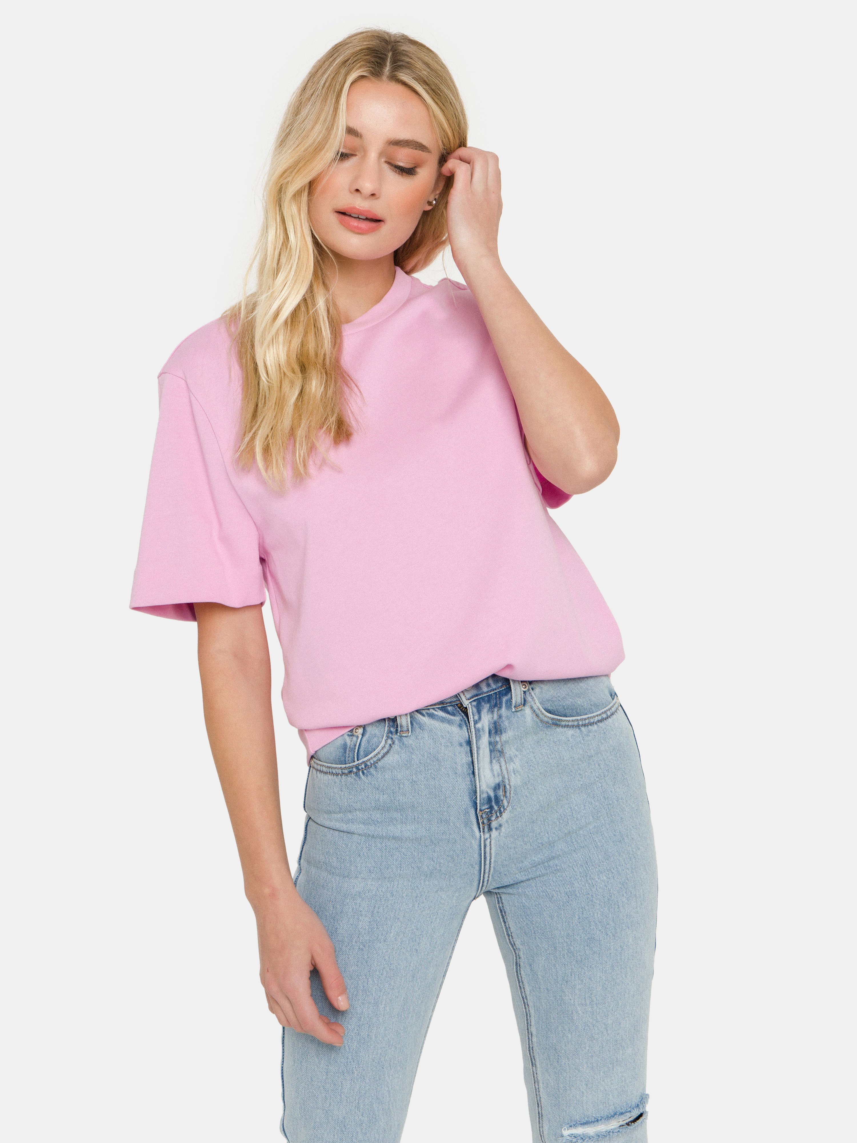 Grey Lab Basic T-shirt In Pink