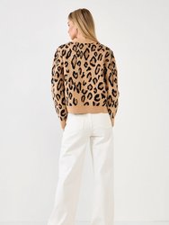Leopard Knit Cardigan