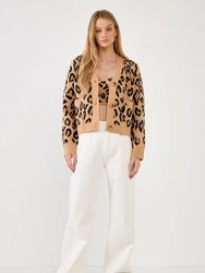 Leopard Knit Cardigan - Leopard
