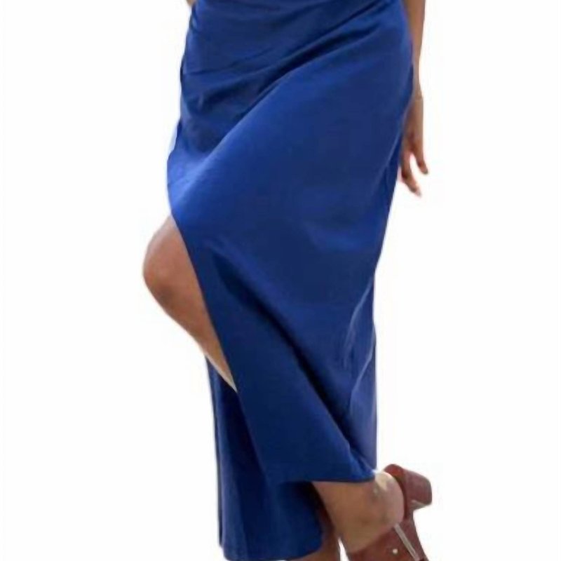 Shop Grey State Alina Dress In Indigo In Blue