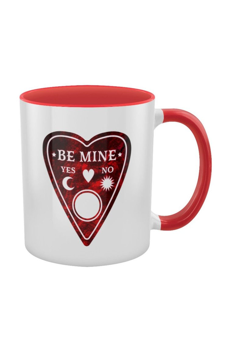 Grindstore Be Mine Planchette Inner Two Tone Mug (White/Red) (One Size)