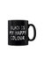 Grindstore Black Is My Happy Colour Mug (Black/White) (One Size) - Black/White