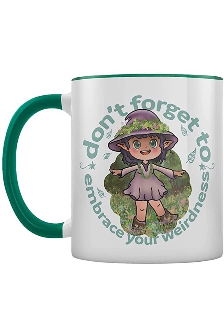 Grindstore Embrace Your Inner Weirdness Kooky Witch Mug - White/Green