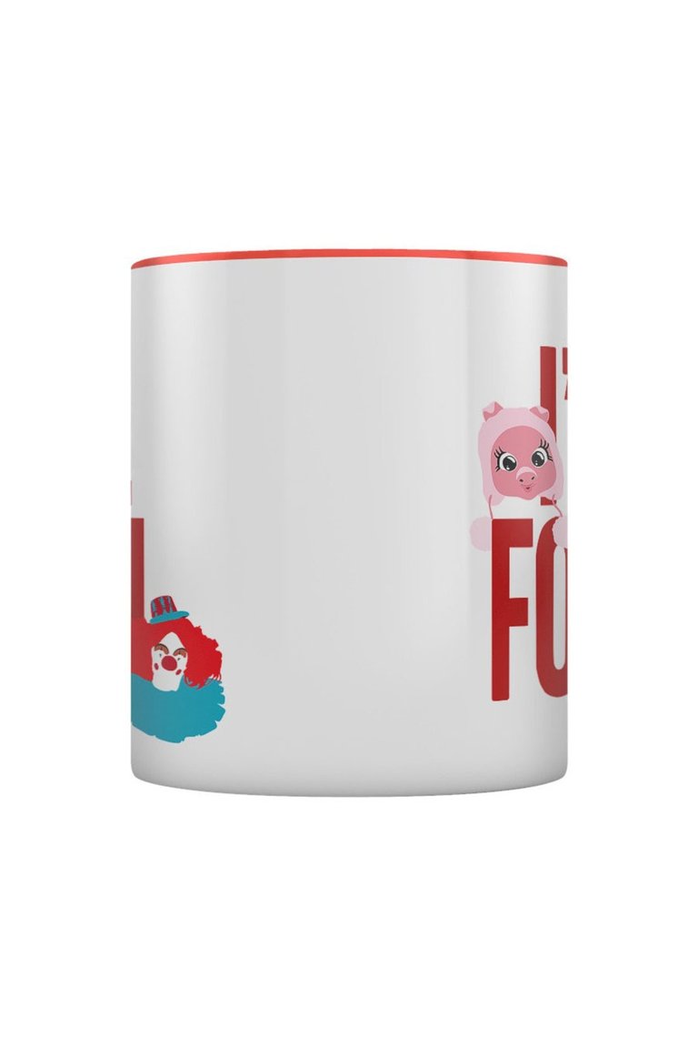 Grindstore I´d Kill For You Clown Inner Two Tone Mug (White/Red/Pink) (One Size)