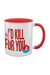 Grindstore I´d Kill For You Clown Inner Two Tone Mug (White/Red/Pink) (One Size) - White/Red/Pink