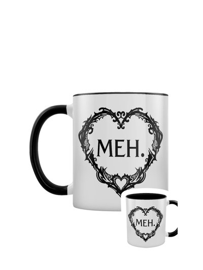 Grindstore Grindstore Meh Heart Inner Two Tone Mug (White/Black) (One Size) product