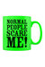 Grindstore Normal People Scare Me Neon Mug (Green/Black) (One Size)