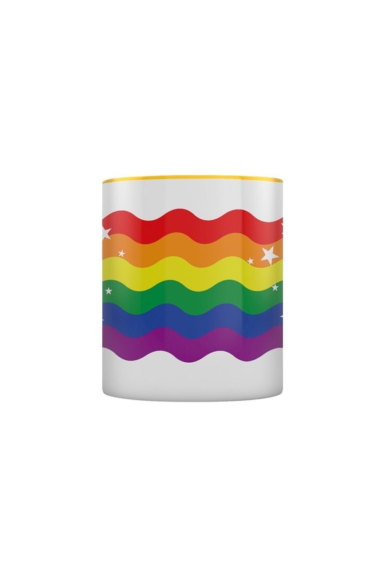 Grindstore Rainbow Reaper Mug (White/Yellow/Black) (One Size)