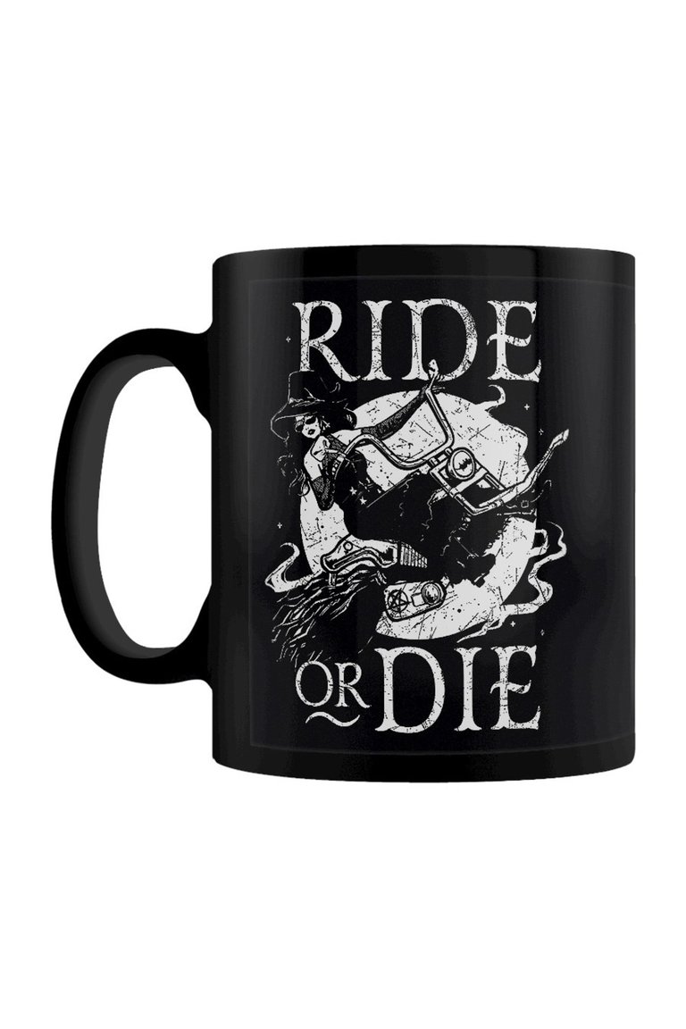 Grindstore Ride Or Die Witch Mug (Black/White) (One Size) - Black/White