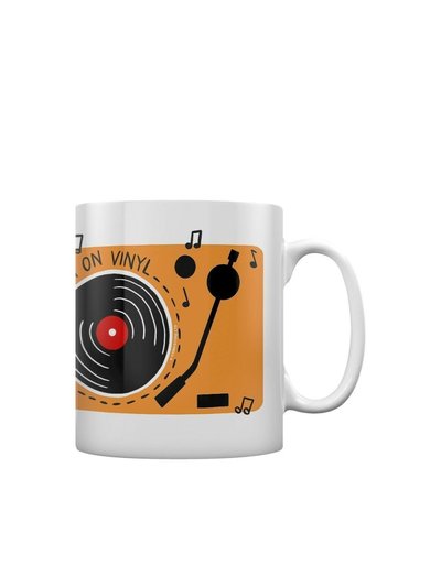 Grindstore Grindstore Sounds Better On Vinyl Mug (White/Orange/Black) (One Size) product