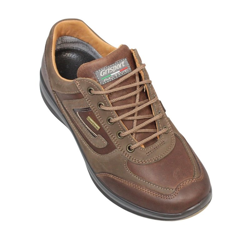Grisport Mens Airwalker Leather Walking Shoes (tan)