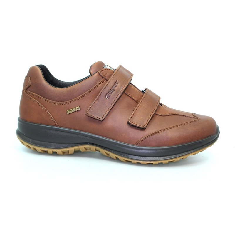 Shop Grisport Mens Lewis Leather Walking Shoes In Brown