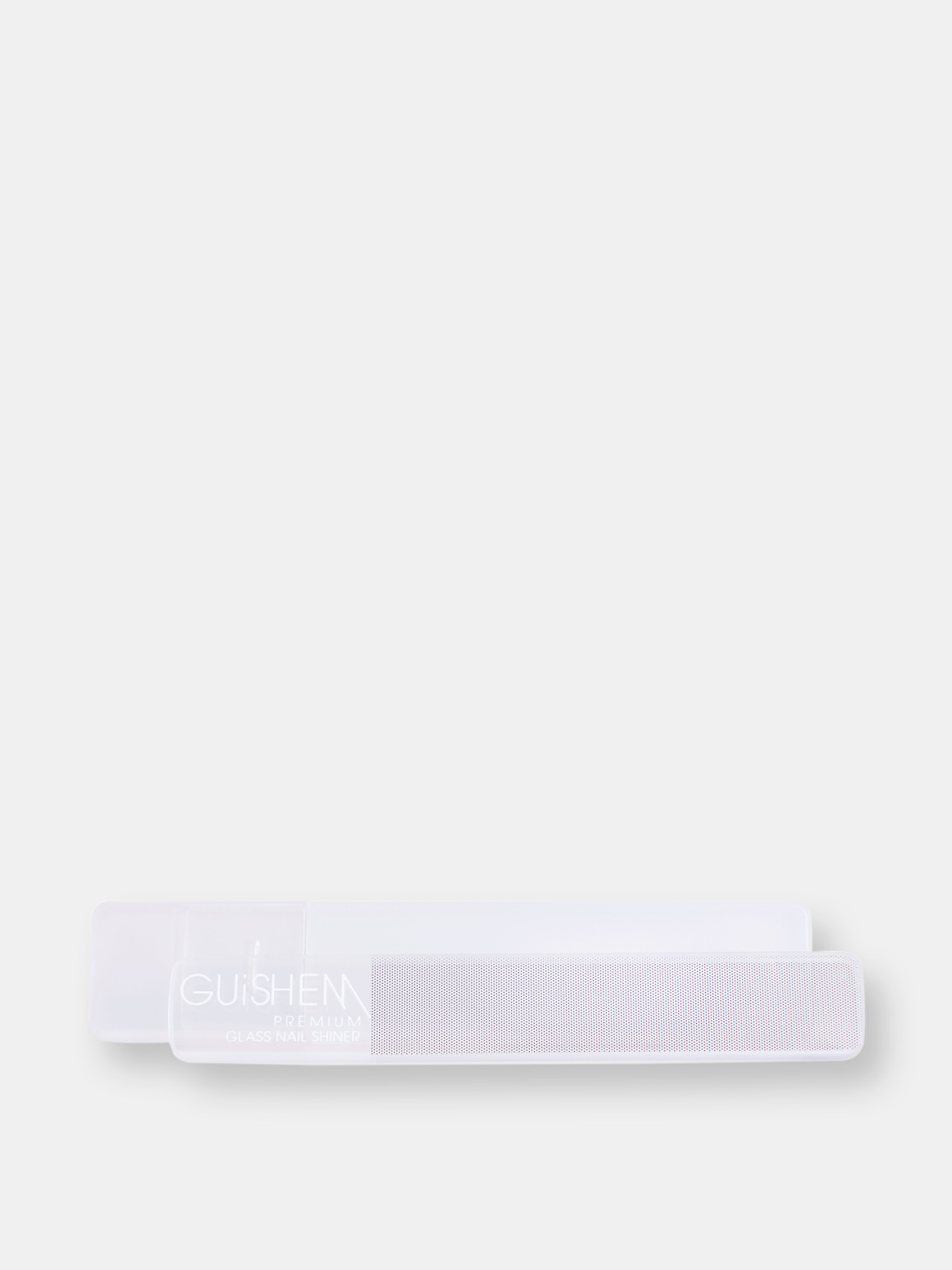 Guishem Premium Glass Nail Shiner, Nail Shiner & File With Case In White
