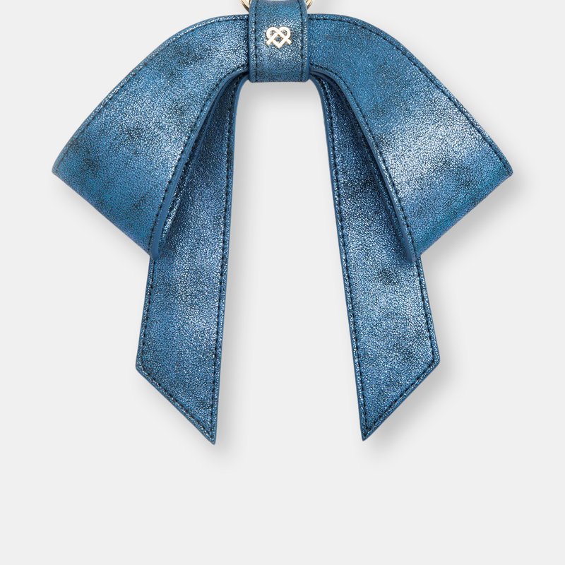Gunas New York Cottontail Bow In Glitter Blue