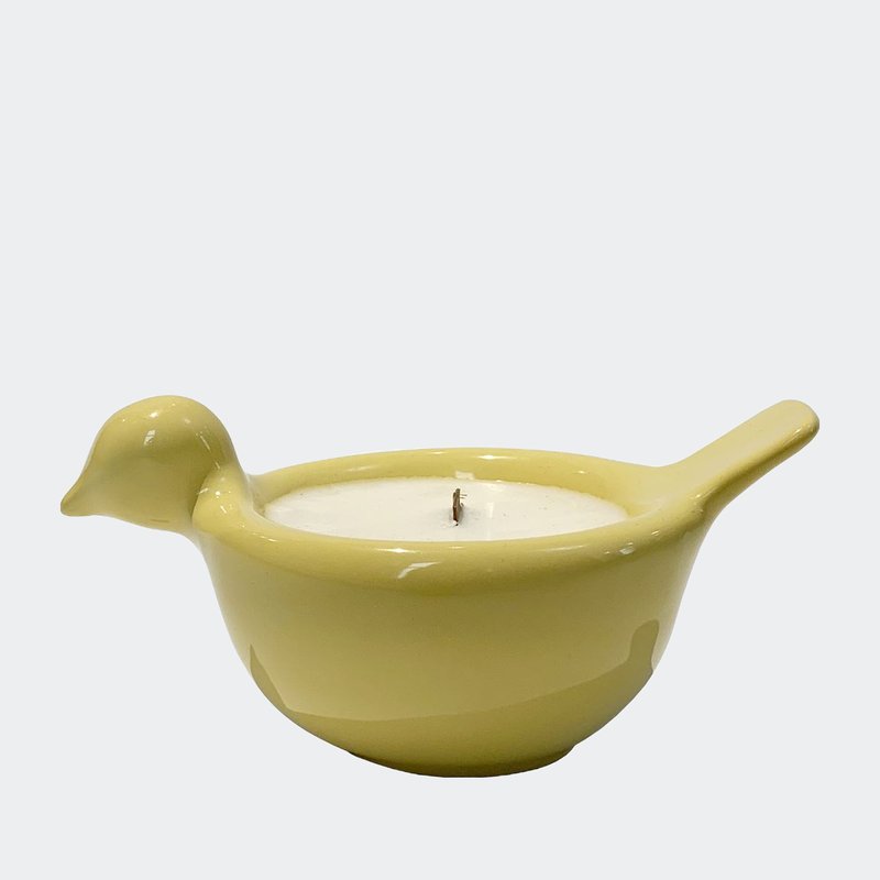 Gunia Project Bird-shapped Candle In Yellow