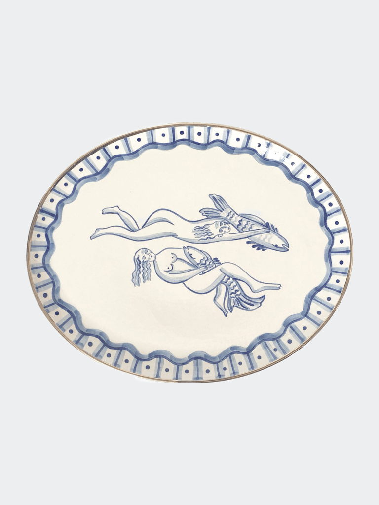 Sirens Oval Plate With Sirens