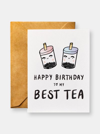 Habitude Paper Happy Birthday to My Best Tea - Birthday Greeting Card for Best Friend, Sister, Bff product