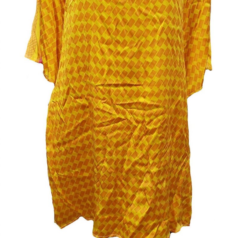 Hale Bob Women's Printed Silk Dress In Yellow
