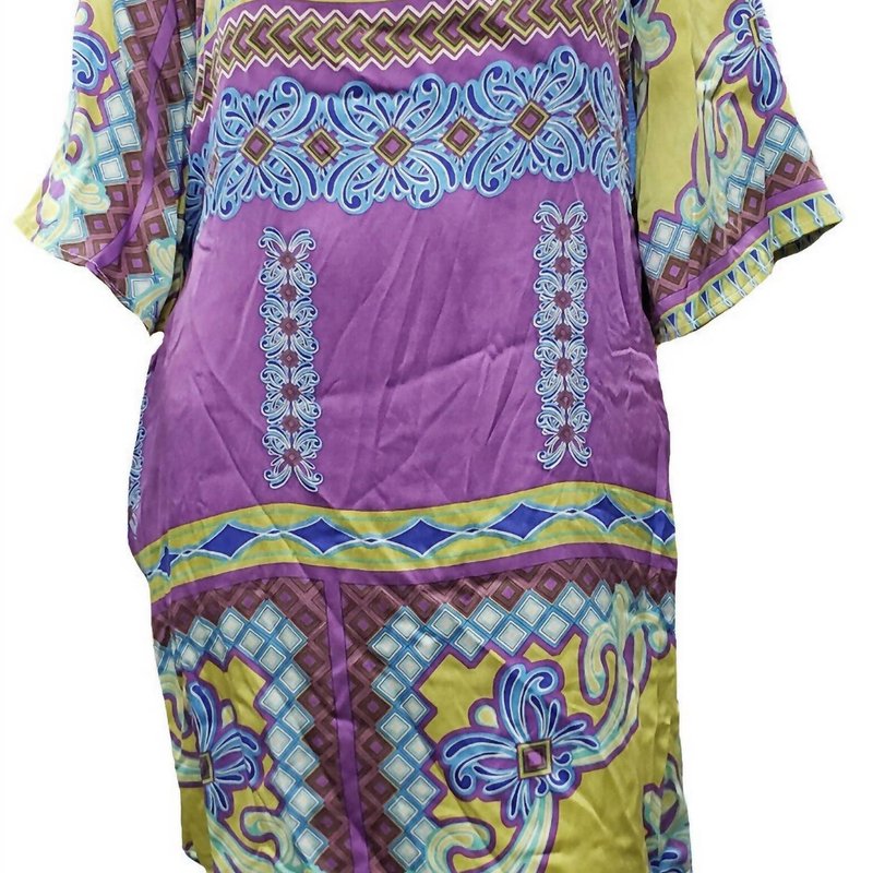 Hale Bob Women's Printed Silk Dress In Purple