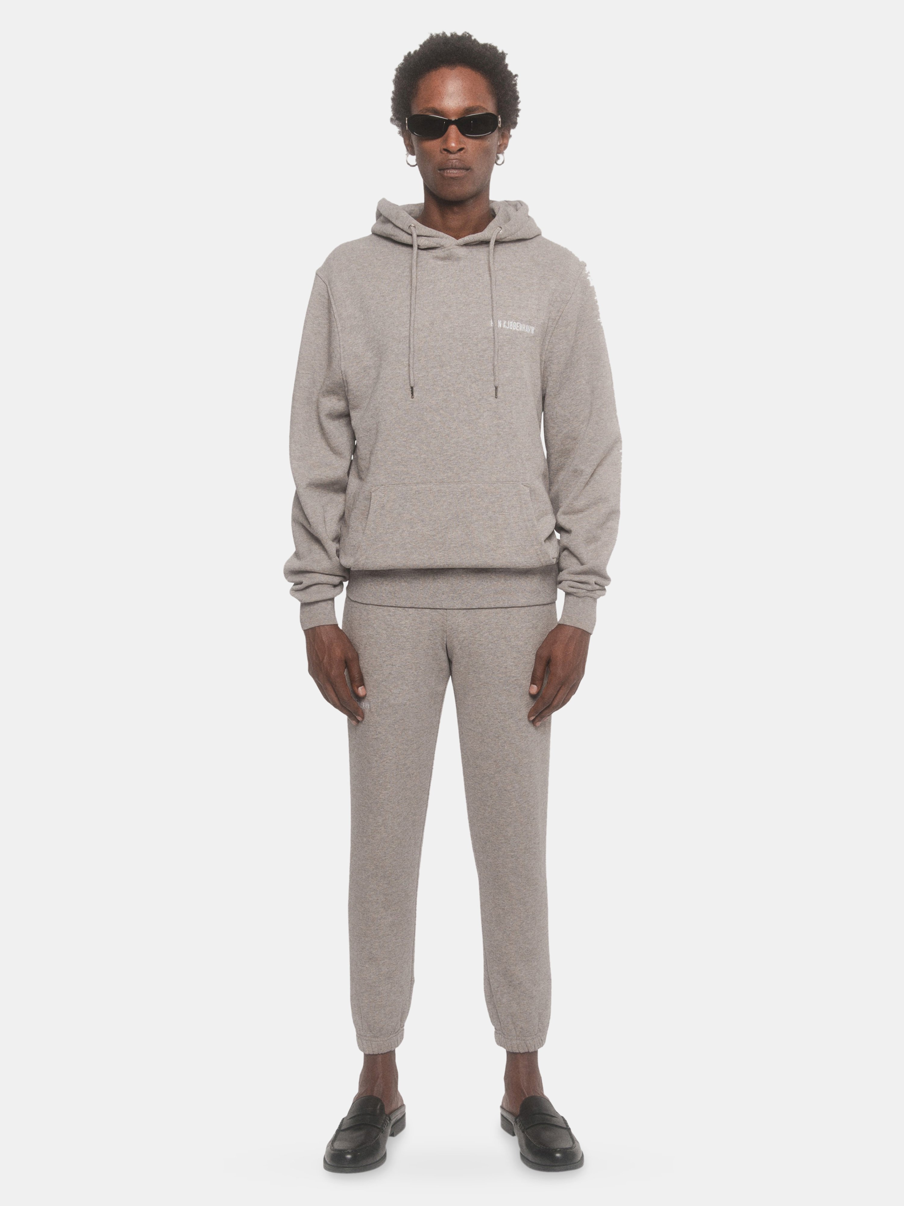 Han Kjobenhavn Casual Long Sleeve Hoodie In Grey Logo