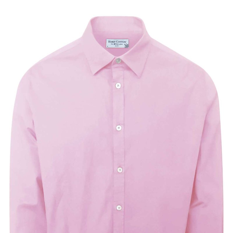 Haris Cotton Cotton Basic Long-sleeved Shirt In Purple