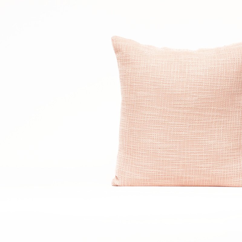 Harkaari Cotton Slub Throw Pillow In Pink