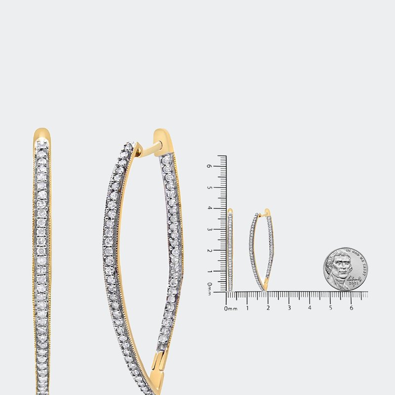 Shop Haus Of Brilliance 10k Yellow Gold Round Cut Diamond Earrings