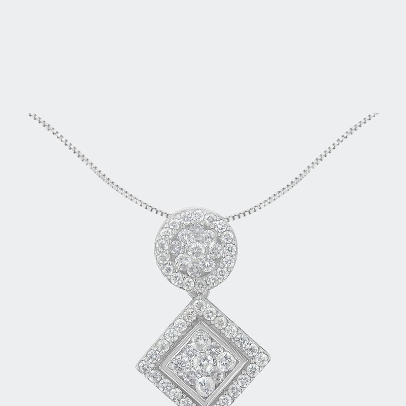 Haus Of Brilliance 14k Gold 1 Cttw Diamond Pendant Necklace In White