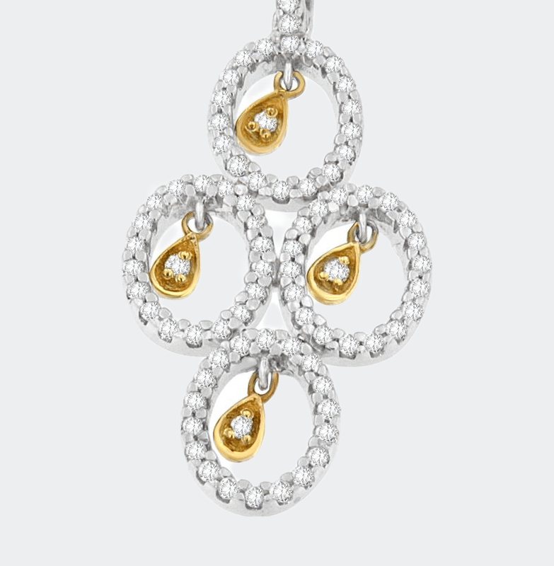 Haus Of Brilliance 14k Gold 2/5 Cttw Round Diamond Pendant Necklace