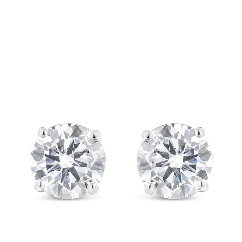 Haus Of Brilliance 14k White Gold 1ct. Tdw Solitaire Diamond Stud Earrings