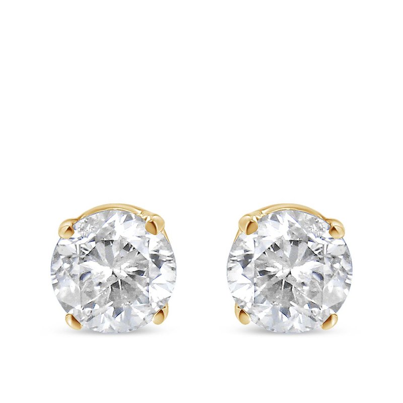 Haus Of Brilliance 14k Yellow Gold 1/2 Cttw Round-cut Diamond Solitaire Stud Earrings