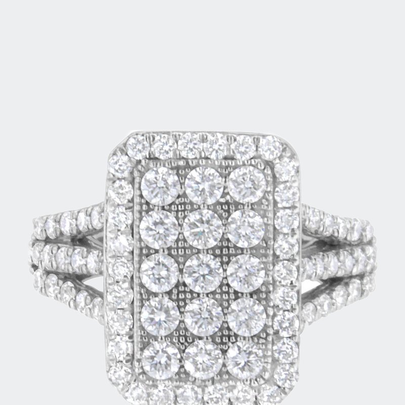 Haus Of Brilliance .925 Sterling Silver 1 9/10 Cttw Lab-grown Diamond Cluster Ring In White