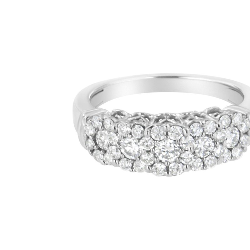 Haus Of Brilliance .925 Sterling Silver 1 Cttw Lab-grown Diamond Composite Engagement Band Ring In White