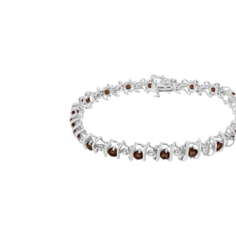Shop Haus Of Brilliance .925 Sterling Silver, Lab-grown Gemstone And 1/6 Cttw Round Diamond Tennis Bracelet In White