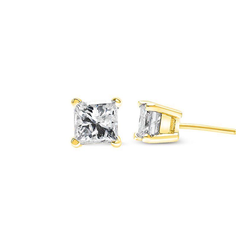 Shop Haus Of Brilliance Ags Certified 1/2 Cttw Round Brilliant-cut Diamond 14k Yellow Gold Classic 4-prong Solitaire Stud Ea