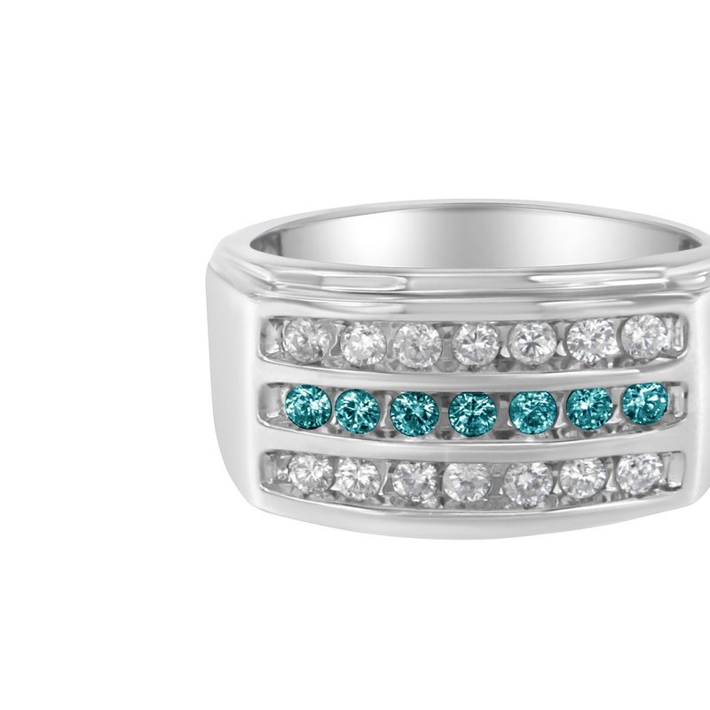 Haus Of Brilliance Women's 18k White Gold Princess Cut Diamond Band Ring