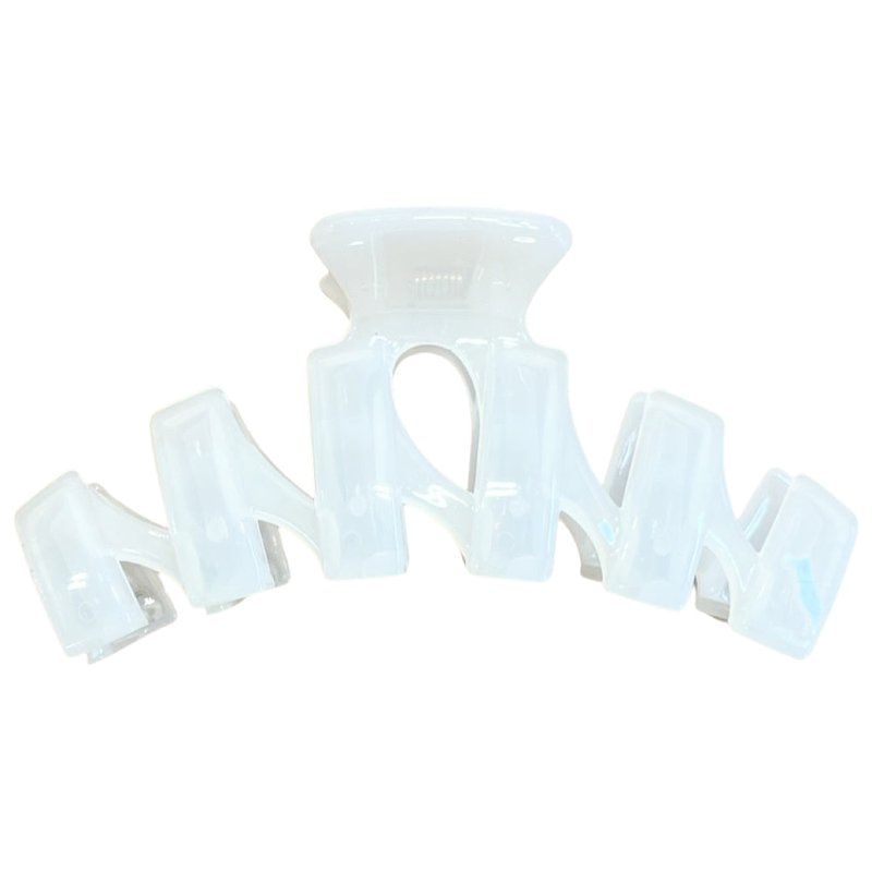 Headbands Of Hope Large Bendable Zig Zag Claw Clip In White