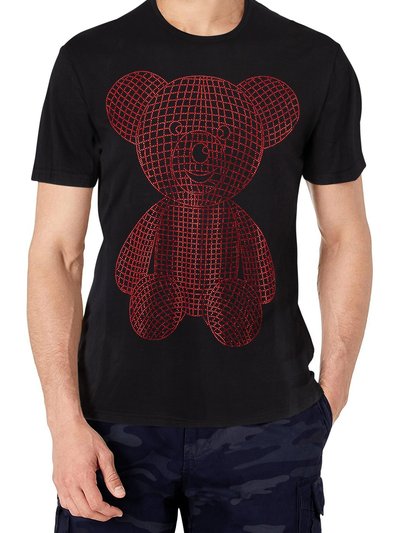 Heads Or Tails Men's 3 D Teddy Bear Rhinestone Graphic T-Shirt product